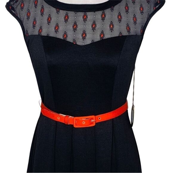 Anthropologie Eva Franco Red and Black Polka Dot Mini Dress | Size 4 - Picture 5 of 10